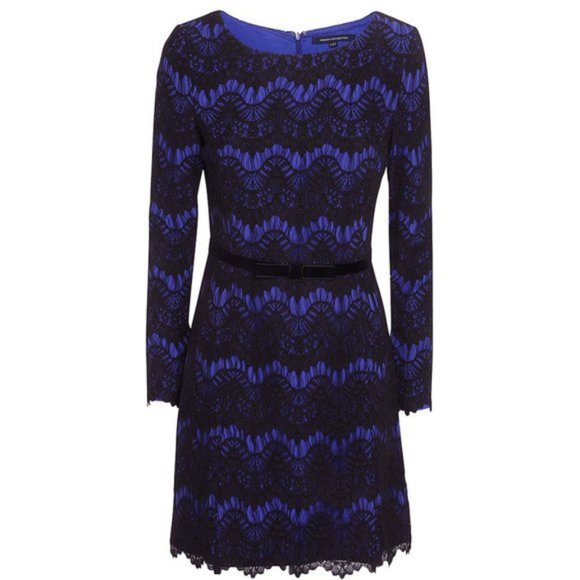 French Connection Leana Lace Flared Dress – 8 - Picture 2 of 15